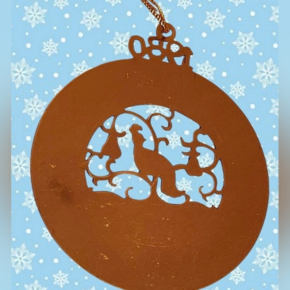 Lillian Vernon 12 Days Of Christmas 1980 Metal Partridge In A Pear Tree Guc 3.5 - Picture 2 of 3